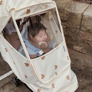 婴儿车宝宝手推车罩疫情防护雨衣冬天防水夏天防晒儿童档风罩通用