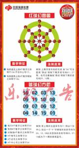 彩票福彩店投注站用品 双色球红球幻圆图蓝球幻方图选号参考