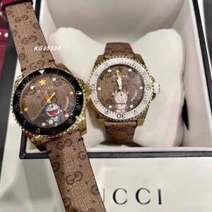 gucci/古驰dive哆啦a梦机器猫手表男女表古奇石英腕表ya136335
