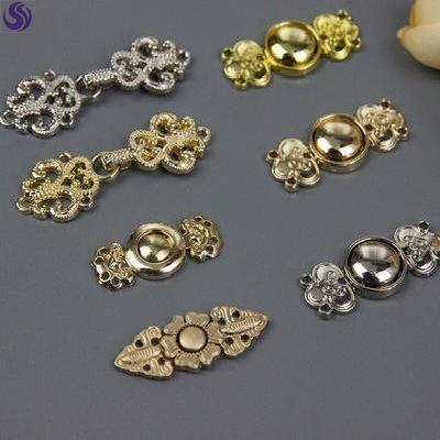 古装旗袍汉服子母扣纽扣立领金属对扣装饰扣高档衣领钮扣盘扣领扣