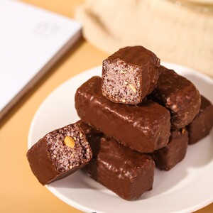 丰阳谷巧克力花生米酥500g充饥解馋能量棒儿童糖果零食 代可可脂