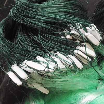 渔网鱼网300米长浮网4指沉网进口丝六米高七指粘网单层加粗三层1人