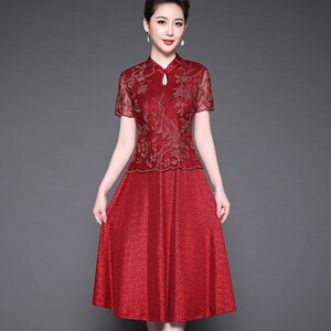 装参加嫁女儿喜宴节穿的衣结婚新款妈妈套装礼服儿子庆庆_2009438