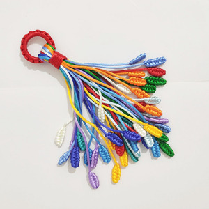 凤尾结材料包五彩色中国结流苏车挂件饰品背包钥匙扣成品手工定制