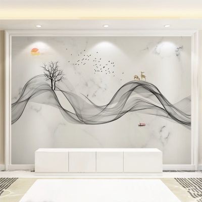 电视背景墙壁画8d立体客厅墙画装饰沙发墙纸壁布5d影视墙墙布新.