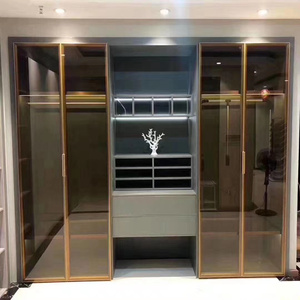 50称心如意3829淘宝高端铝合金边框玻璃柜门型材定制衣柜铝框架金属