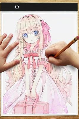 22临摹台素描发光台a4书法国画漫画绘画线描透光台w灯拷贝手绘板