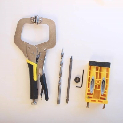 木工开孔器斜孔定位器木板打孔工具阶梯钻头简易手动手工diy木头