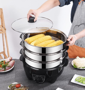 大蒸笼特大号商用蒸锅电蒸锅多功能家用蒸包子馒头神器可预约煮锅