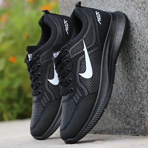 大东官方旗舰店男鞋春秋季防水运动鞋男韩版潮流男士休闲黑色鞋子