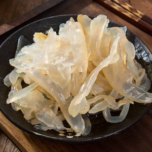 大连野生海蜇丝桶装净重五斤非即食海哲丝凉拌干货海蜇