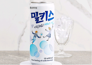 包邮韩国lotte乐天妙之吻牛奶碳酸饮料气泡苏打水网红汽水
