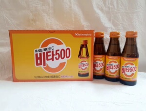 维生素饮料柠檬维他命水果汁饮品韩国进口高vc100ml*10瓶/箱6人付款