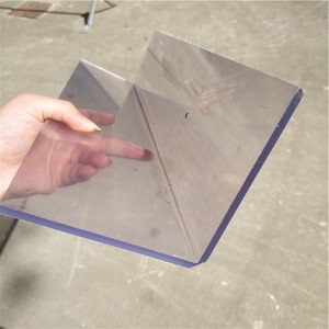 pp箱子透明PVC硬板PC板塑料薄片折弯L型U型热弯雕刻加工亚克力板