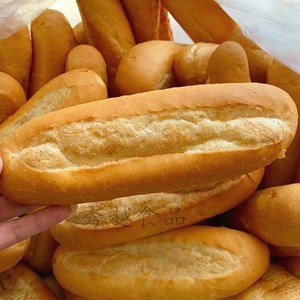 10cai bánh m越南特色面包纯手工面包法棍无糖无肉馅原味包邮