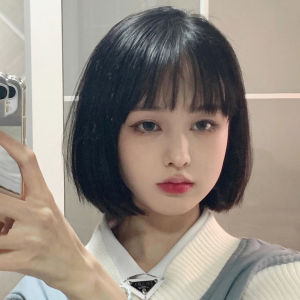 假发短发女网红bobo头空气刘海学生清纯可爱气质自然逼真假发套