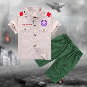 童子军制服儿童童军夏令营服装短裤长袖套装小孩夏令营服短袖短裤