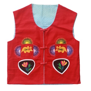 端午周岁礼物五毒背心马甲传统民间纯手工百家衣春秋男女儿童薄款