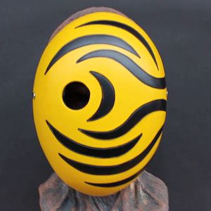 惊爆包邮树脂手绘带晓宇智波阿飞暗部风暴火影忍者白色面具新品