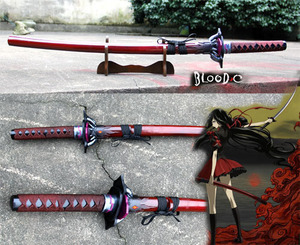 cos道具 blood-c十六夜鬼谭 更衣小夜 武器 御神刀 木制 未开刃