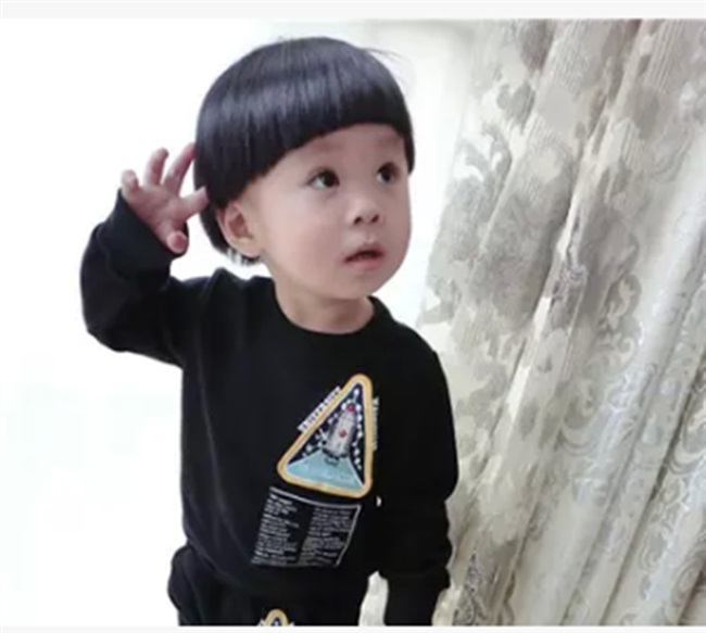 新丝路假发儿童假发小孩发套宝宝可爱香菇头蘑菇头男女孩新款发型