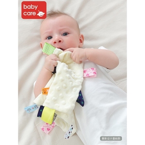 babycare宝宝安抚巾标签婴儿可入口小月龄可啃咬睡觉睡眠绒口水巾