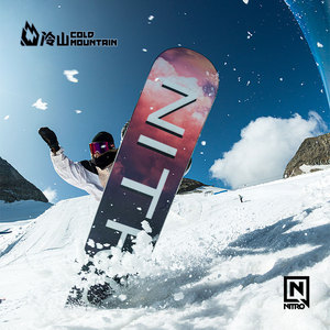 冷山nitro滑雪板单板mercy尼卓2122全能公园平花滑雪单板雪板女款