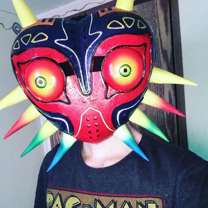 塞尔达传说林克梅祖拉假面面具万圣节cosplay装扮道具乳胶头套