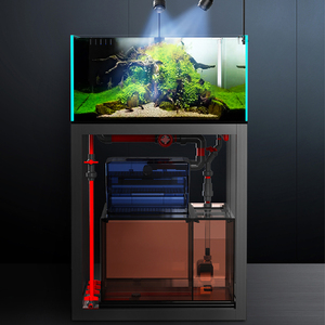 鱼缸水族箱创意客厅大中型底滤金鱼乌龟罗汉草缸定制兰寿生态家庭