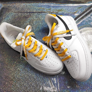 适配nike air force 1白黄色fearless无畏鸳鸯小雏菊空军一号鞋带