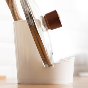 茶花多用锅盖架厨房用带漏油槽锅盖座砧板架菜刀架置物架菜板架