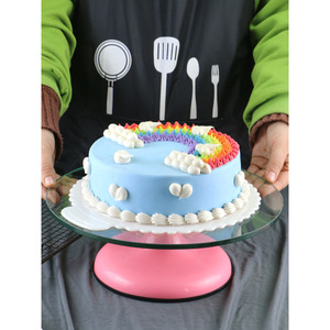 生日蛋糕底拖塑料底可重复使用托盘裱花蛋糕片6寸8寸可反复用