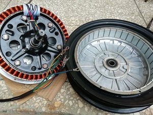 新国标电动车专用 14寸小轴瓦片电机800-1000w 48v/60v 支持定11