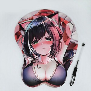 原神鼠标垫3d真人美女来图定制禁欲系二次元动漫超大胡桃胸垫护腕