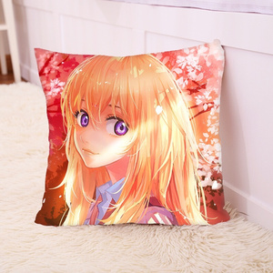 四月是你的谎言抱枕宫园薰动漫画周边坐靠垫方形枕头男女生日礼物