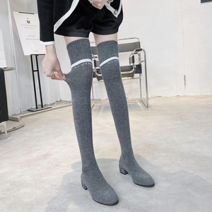 袜子鞋女长款秋冬过膝