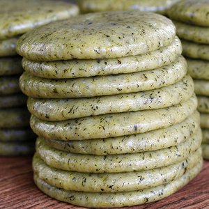 火草粑蒿子蒿菜鼠曲草艾叶清明草粑粑糯米糍粑贵州湖南特产小吃