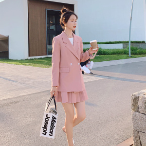 西装短裙套装洋气