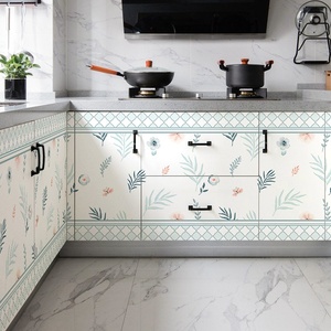 厨房橱柜壁柜家具翻新柜子柜门改色自粘防水灶台门防p油贴纸墙纸