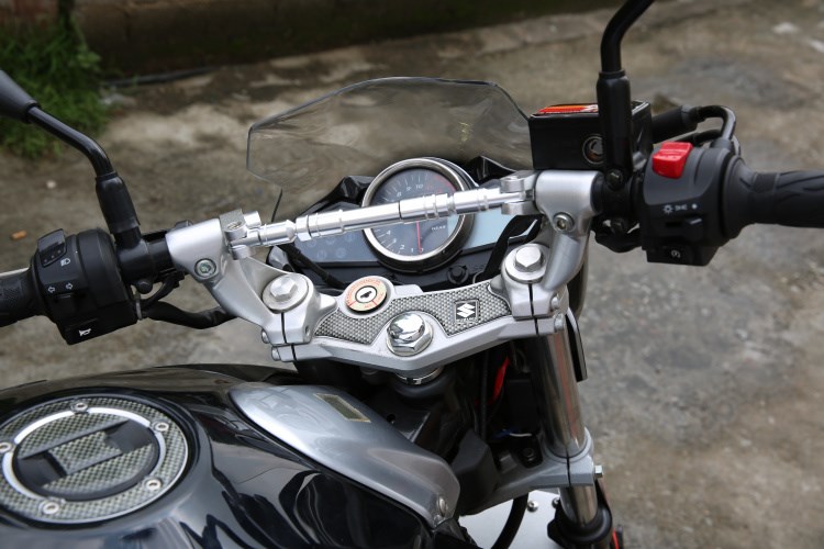 摩托车把手改装配件gw250分离手把延长杆龙头加长把固定手机支.