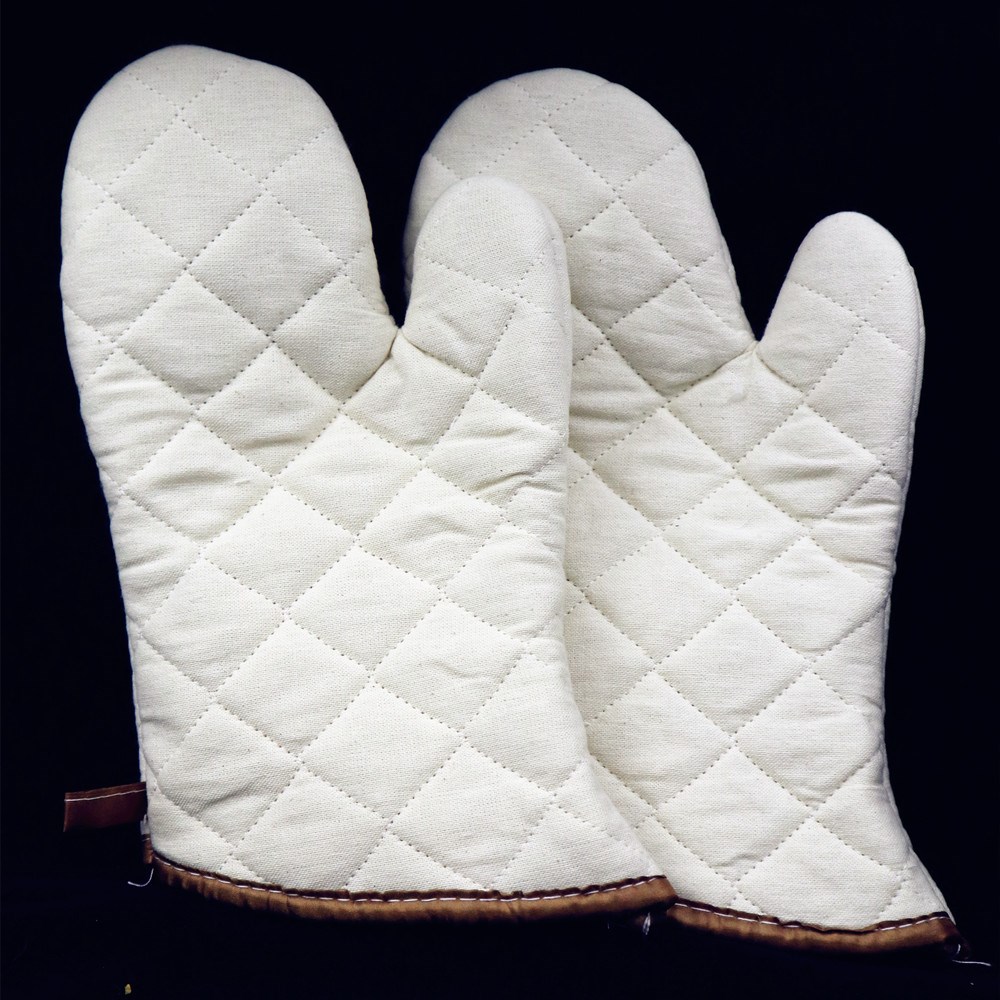 加厚纯棉后厨家用餐厅酒店微波u炉手套隔热烤炉烤箱烘焙防烫高温