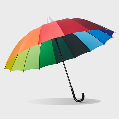 新彩虹伞女七彩防水套雨伞自动大号车载加固直杆长柄伞男士加大三