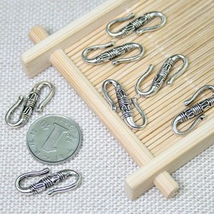 搭金属饰品银饰扣子su扣泰银项链手链diy配件扣环连接莲花s形挂钩