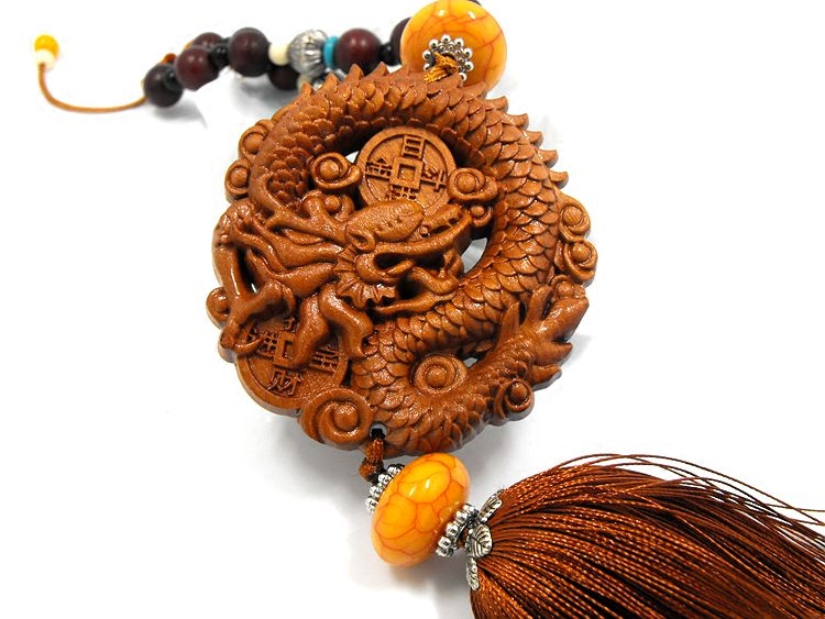 龙符青龙汽车珠牌挂后视镜佛起件龙平安运尊望玄贵人青龙桃木