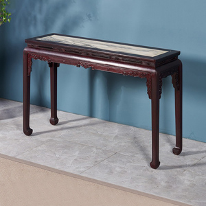 红木条案赞比亚血檀平头案中式供桌明式简约香案玄关长条书桌条几