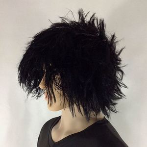 爆炸头假发乞丐化妆舞会搞笑搞怪表演野人头套疯子假发黑长直发型