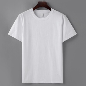 280g日tee纯白肉棉重磅短袖打底纯色男女系白厚实t恤纯棉不透衫短
