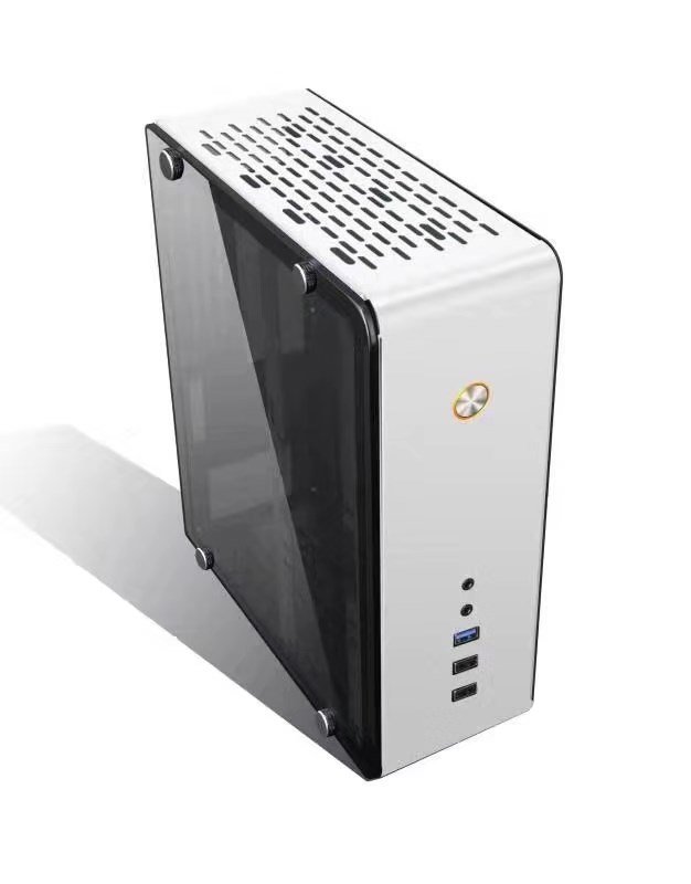 立人412小蜜蜂迷你小机箱1u电源佑泽m1l1全铝台式电脑htpc立卧式