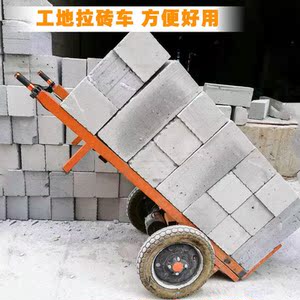 工地电动拉砖车拉加气块电瓶车小金牛三轮平板车拉瓷砖电动手推车