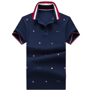 品牌 保罗男士短袖t恤高档纯棉翻领商务时尚潮流刺绣polo衫上衣男
